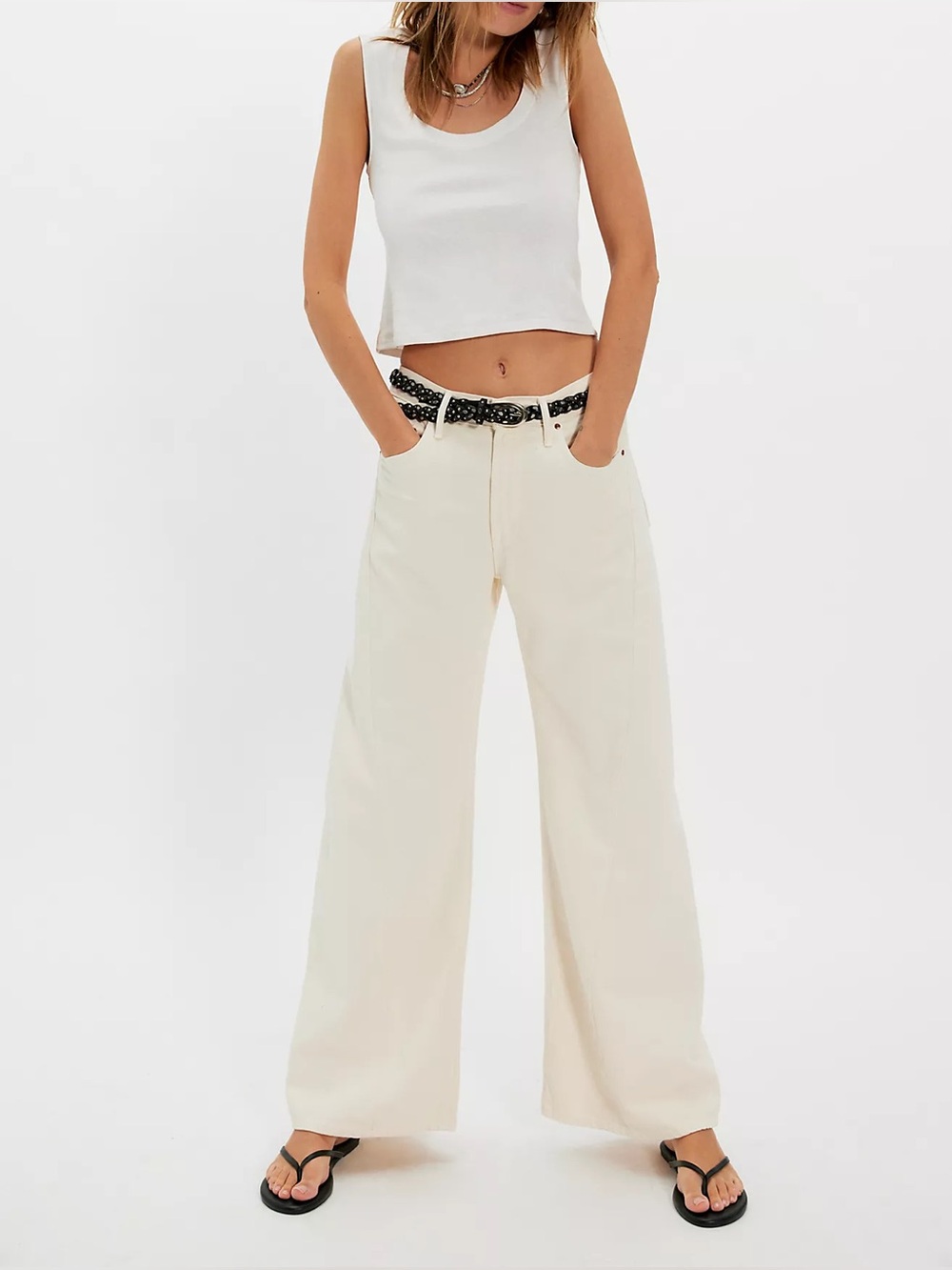 Mother The Lemon Twist Sneak Jeans
